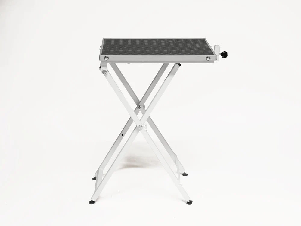 Folding Veterinary Grooming and Examination Table - White (Rectangular Top Table) | TrioCare-6015