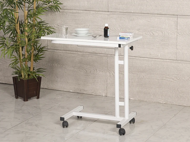 Dining Service Table with Wooden Table | White