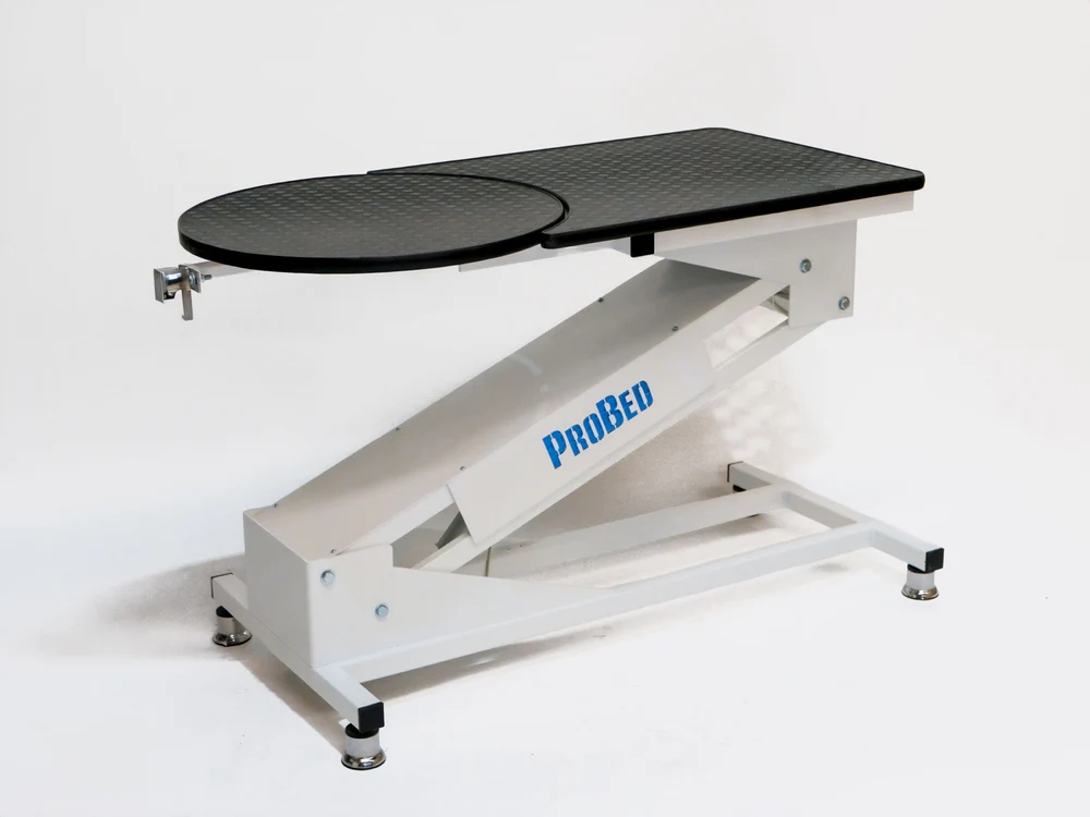 Motorized Veterinary Grooming and Examination Table - Oval - White | TrioCare 6068